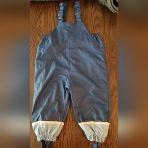 Erge Navy and Light Gray Kids Rain Overalls. Size 9-12 Mth